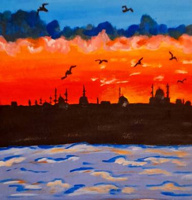 Original Fine Art Cities Paintings by Maryna Yasar