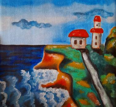 Print of Seascape Paintings by Maryna Yasar