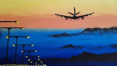Print of Fine Art Airplane Paintings by Maryna Yasar