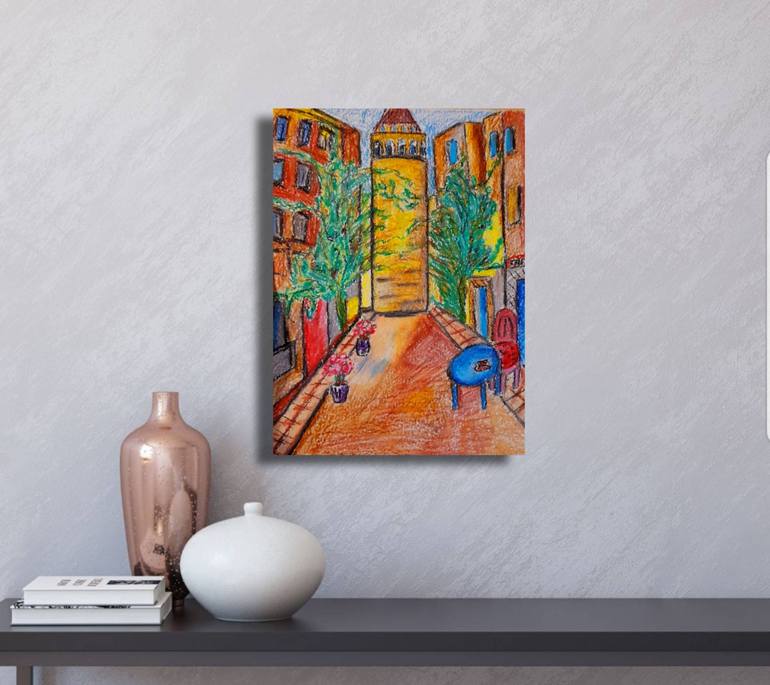 Original Contemporary Cities Drawing by Maryna Yasar