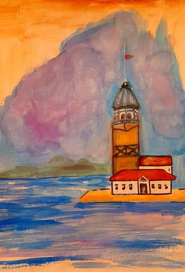 Original Illustration Seascape Paintings by Maryna Yasar