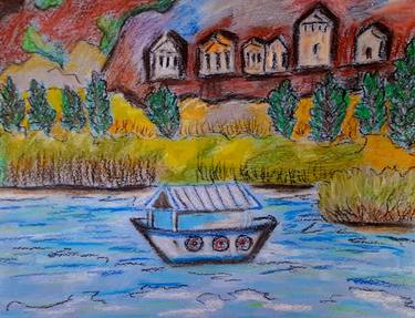 Dalyan River Original Painting thumb