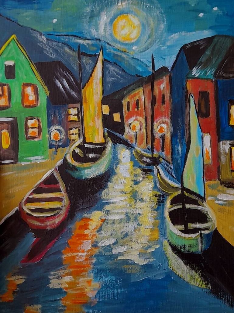 Print of Contemporary Cities Paintings by Maryna Yasar