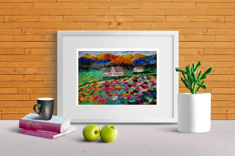 Original Art Nouveau Nature Painting by Maryna Yasar