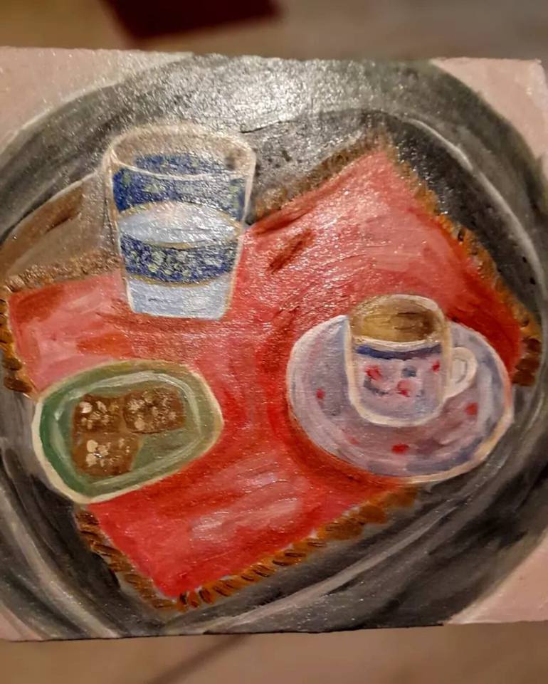 Original Art Nouveau Food & Drink Painting by Maryna Yasar