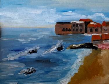 Dubrovnik Croatia Original Oil Painting thumb