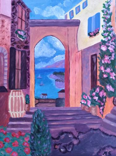 Original Art Nouveau Cities Paintings by Maryna Yasar