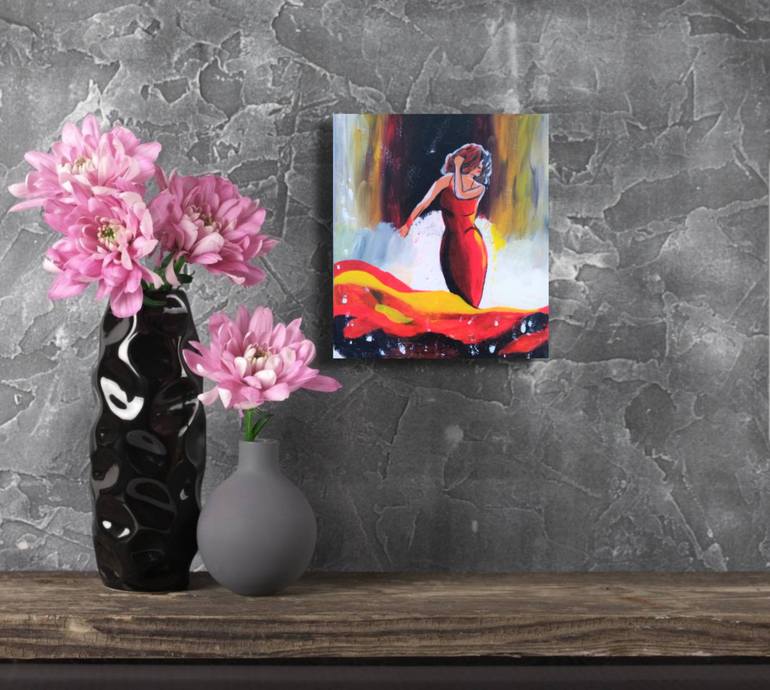 Original Abstract People Painting by Maryna Yasar