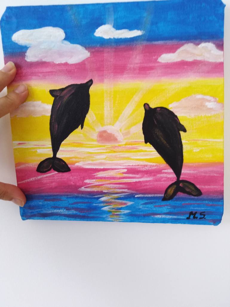 Original Abstract Animal Painting by Maryna Yasar