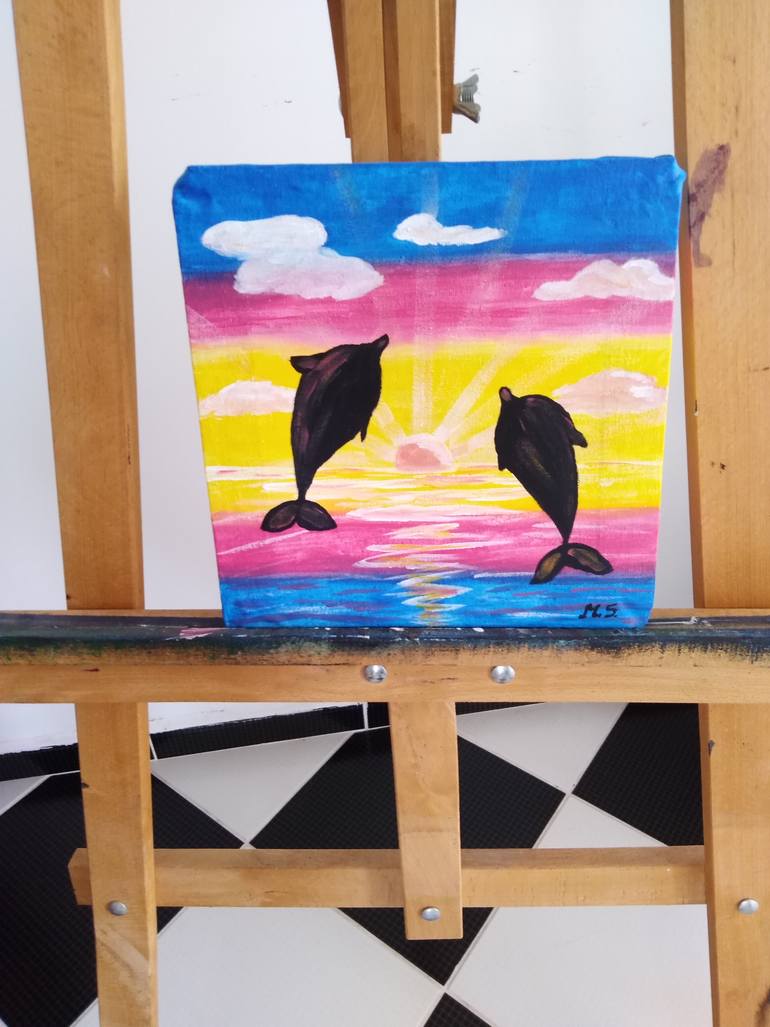 Original Abstract Animal Painting by Maryna Yasar