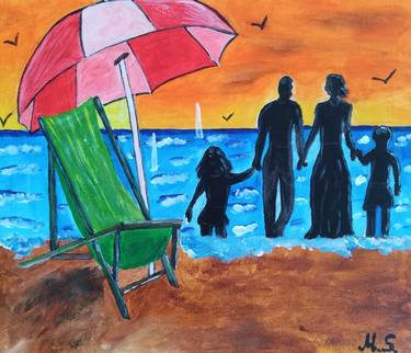 Original Beach Paintings by Maryna Yasar