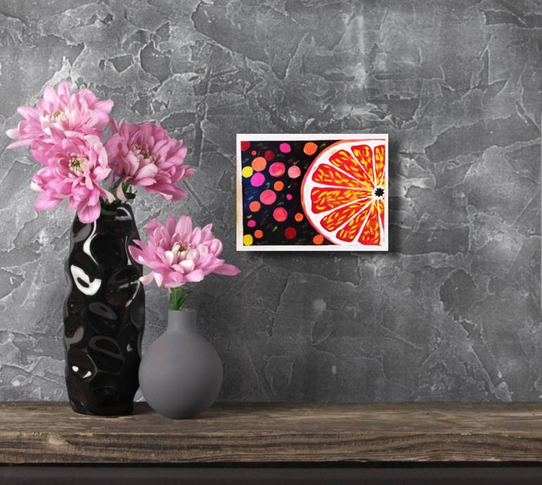Original Abstract Food Painting by Maryna Yasar