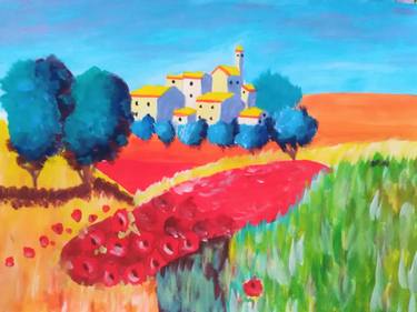 Print of Fine Art Landscape Paintings by Maryna Yasar
