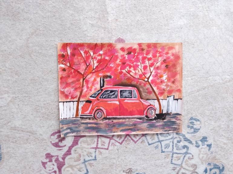 Original Abstract Car Painting by Maryna Yasar