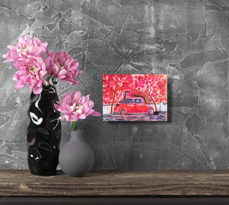 Original Abstract Car Painting by Maryna Yasar