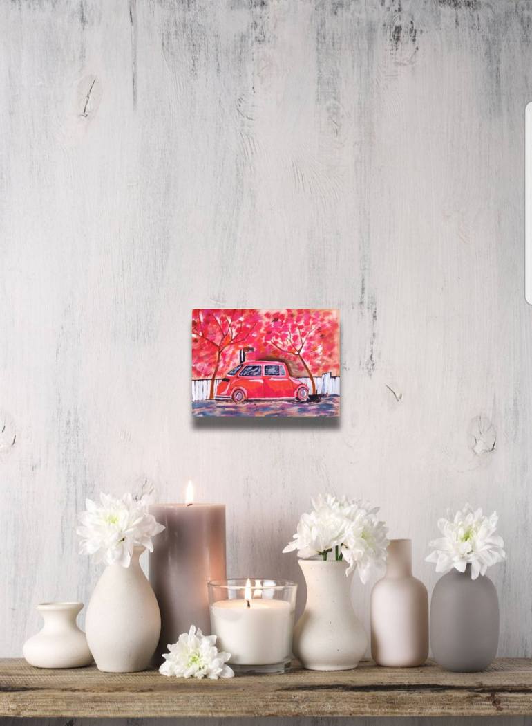 Original Abstract Car Painting by Maryna Yasar