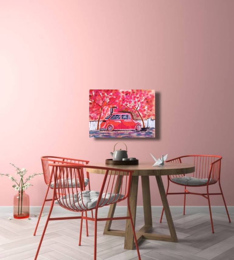 Original Abstract Car Painting by Maryna Yasar