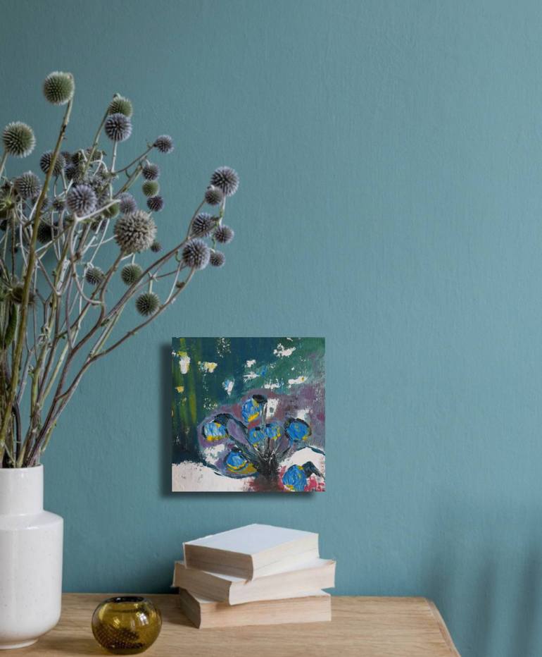 Original Abstract Floral Painting by Maryna Yasar