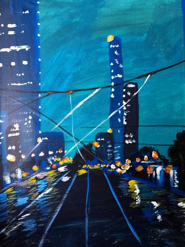 Print of Cities Paintings by Maryna Yasar