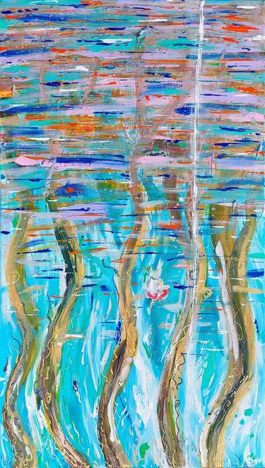 Print of Abstract Tree Paintings by Teodora Rinciog