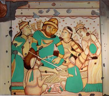 Original Art Deco Religious Paintings by Saif Quadri
