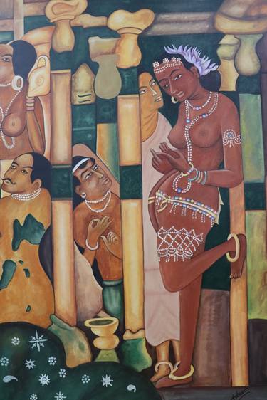 Original Art Deco World Culture Paintings by Saif Quadri