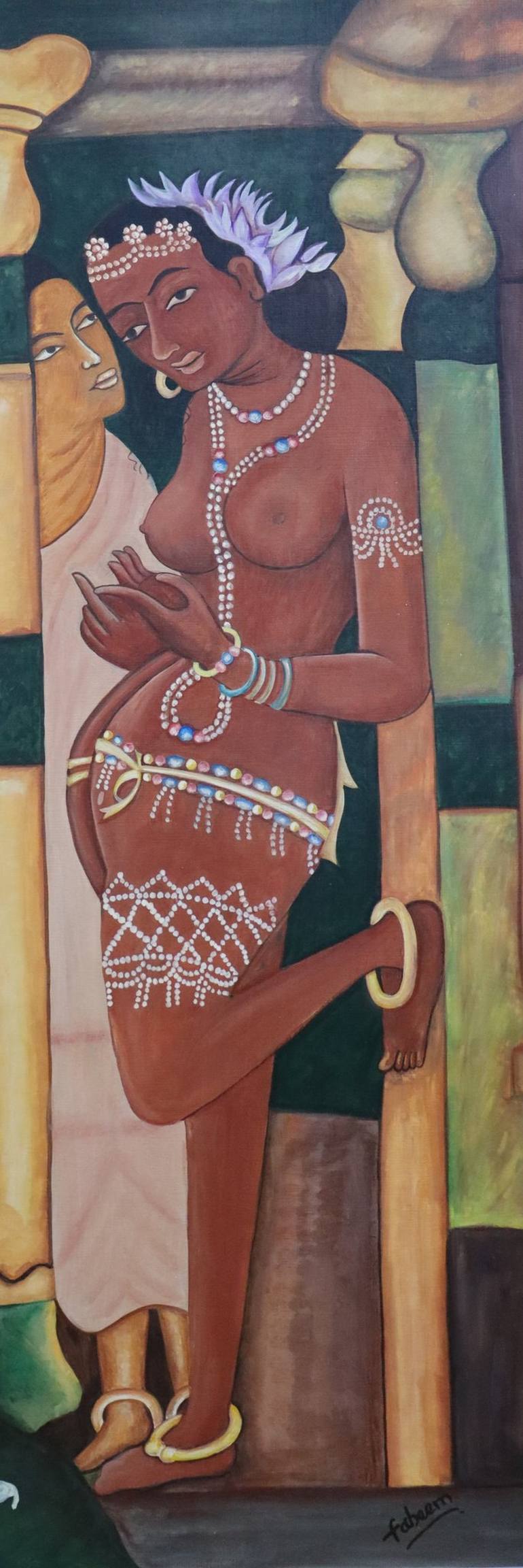 Original World Culture Painting by Saif Quadri