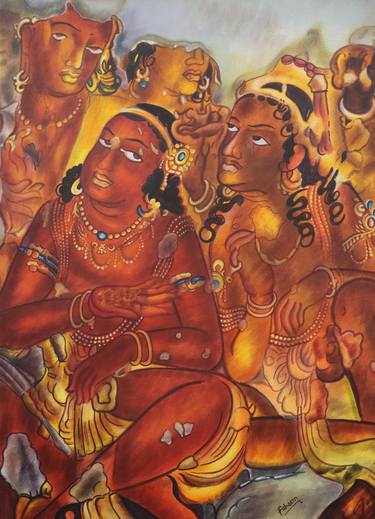Beautiful Painting Related To Ajanta Caves thumb