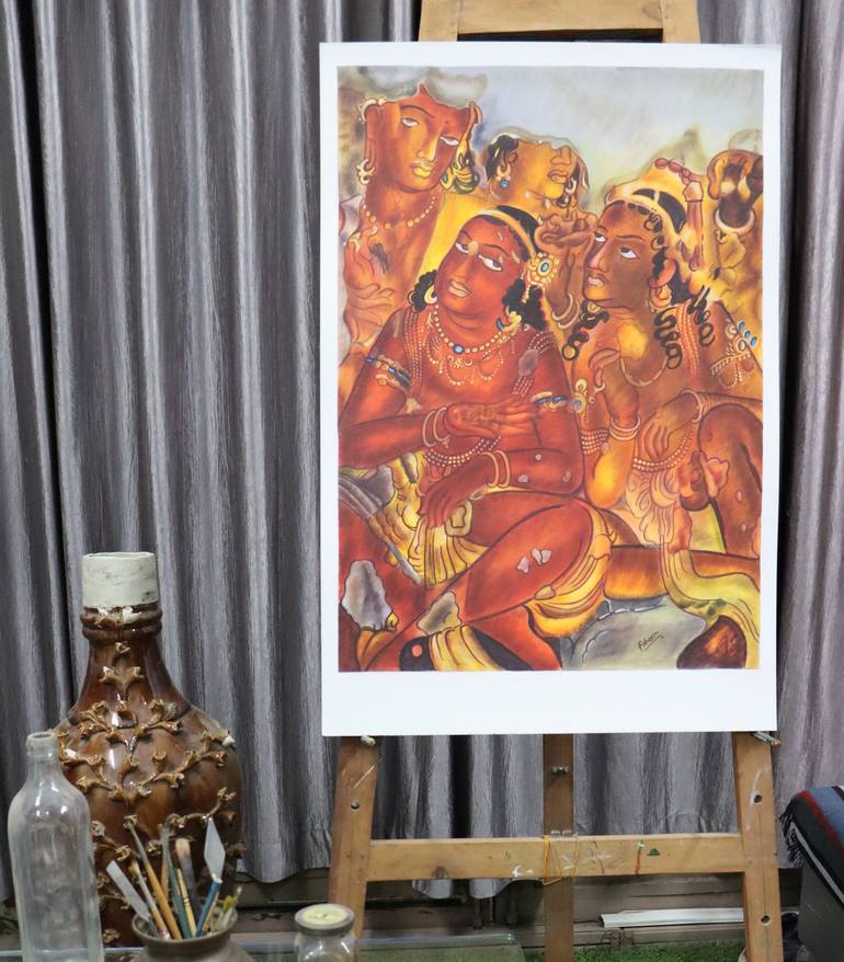 Original Contemporary Religion Painting by Saif Quadri