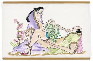 Print of Erotic Paintings by carol scavotto