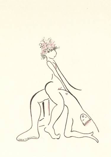 Print of Conceptual Erotic Drawings by carol scavotto