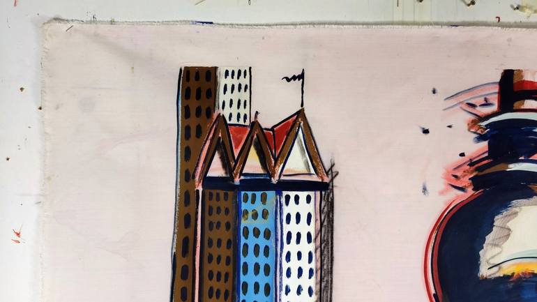 Original Impressionism Cities Painting by Karl Heinz Kahne