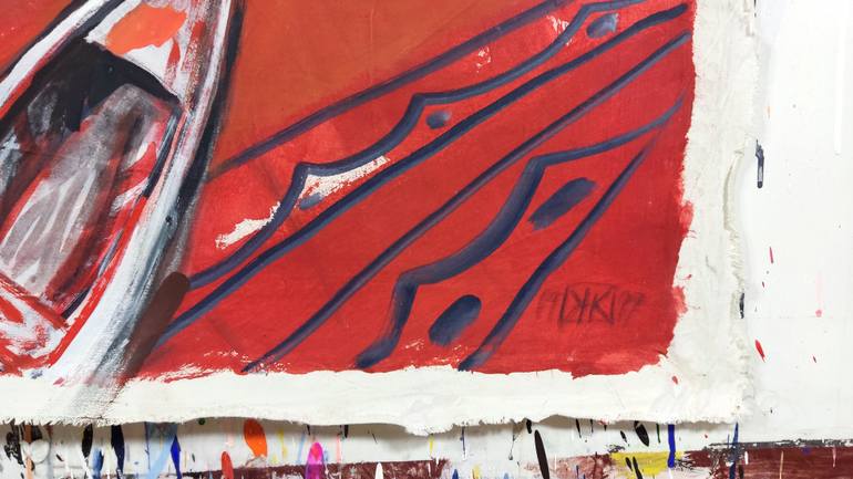 Original Dada Cities Painting by Karl Heinz Kahne