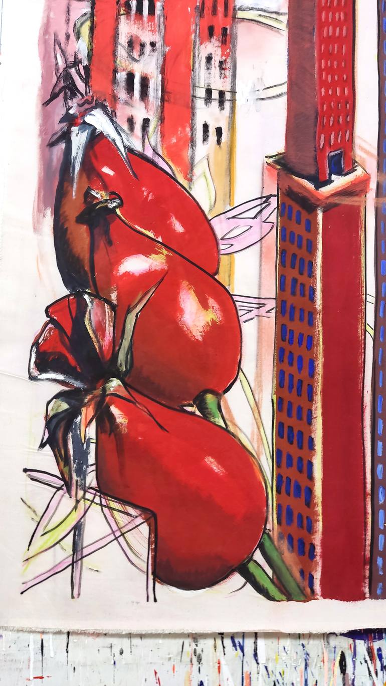 Original Expressionism Cities Painting by Karl Heinz Kahne