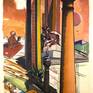 Original will shipped in a tube. The painting has enough space, at least 4cm, at the edges to be stretched on a wedge frame.