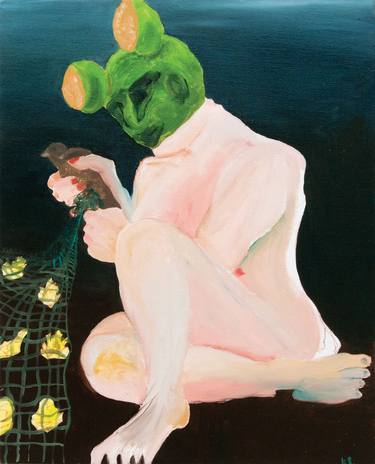 Saatchi Art Artist Vivian Eckstein; Paintings, “bird must not eat salad” #art
