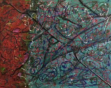 Original Abstract Painting by Maria Karlosak