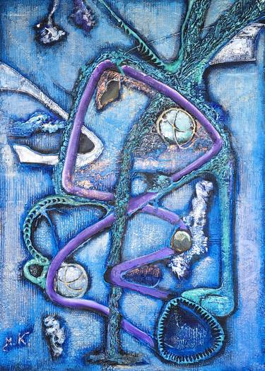 Original Abstract Painting by Maria Karlosak