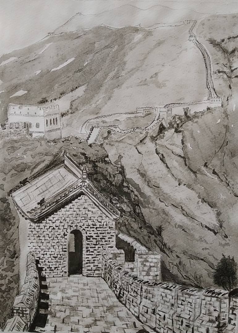 Original Realism Architecture Drawing by Juan Carlos Encinas Mateos