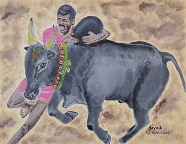 Print of Sport Paintings by Siva Kumar