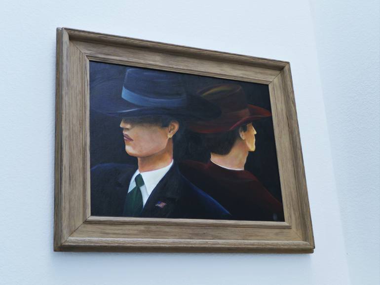 Original Realism Politics Painting by Pat Napombejra