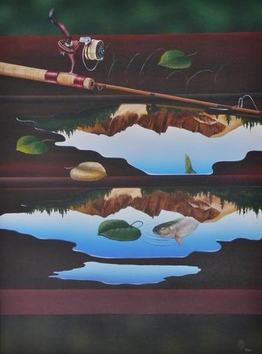 Original Surrealism Nature Paintings by Pat Napombejra
