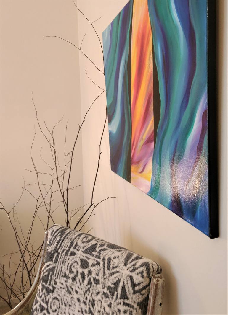 Original Abstract Expressionism Performing Arts Painting by Tatiana Sougakova