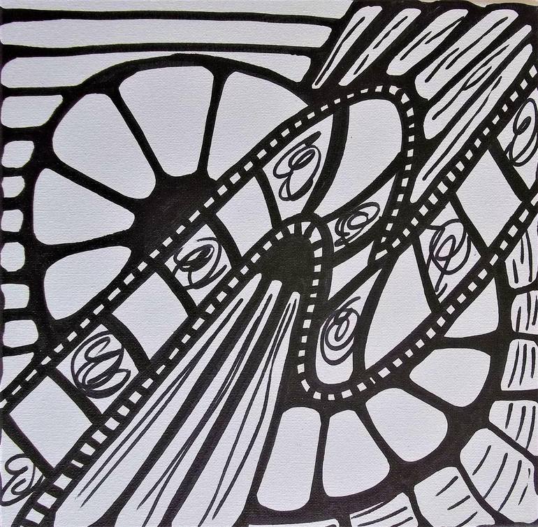 Original Modernism Cinema Drawing by Tatiana Sougakova