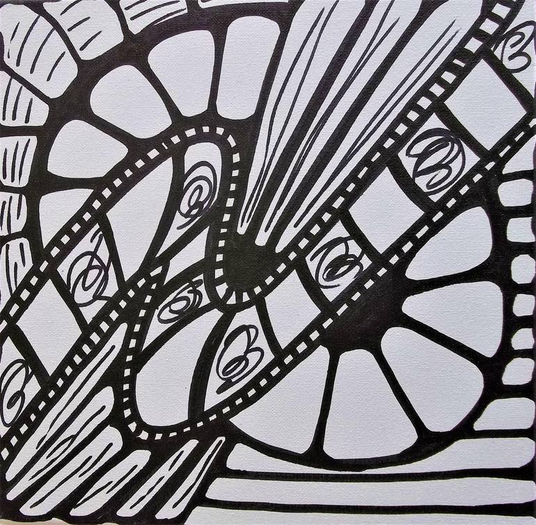 Original Modernism Cinema Drawing by Tatiana Sougakova