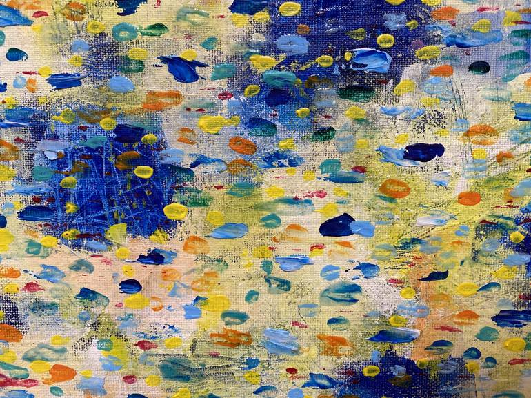 Original Abstract Expressionism Abstract Painting by Keiko Soma