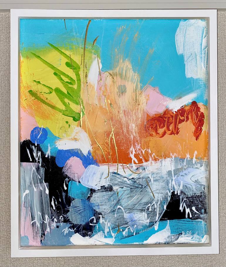 Original Abstract Expressionism Abstract Painting by Keiko Soma