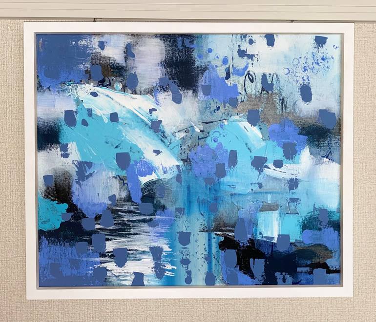 Original Abstract Expressionism Abstract Painting by Keiko Soma