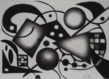 Print of Abstract Geometric Drawings by Leonardo Nogueira