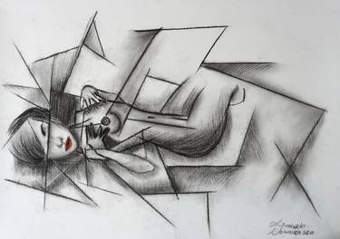 Print of Abstract Women Drawings by Leonardo Nogueira